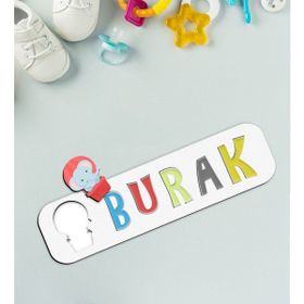 BK Toys Çocuklara Özel İsimli Figürlü Ahşap Eğitici Puzzle