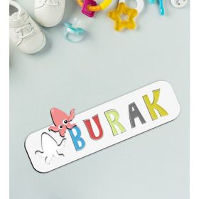 BK Toys Çocuklara Özel İsimli Figürlü Ahşap Eğitici Puzzle