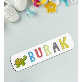 BK Toys Çocuklara Özel İsimli Figürlü Ahşap Eğitici Puzzle