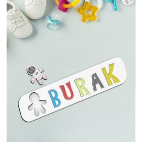 BK Toys Çocuklara Özel İsimli Fotoğraflı Astronot Ahşap Eğitici Yapboz Puzzle