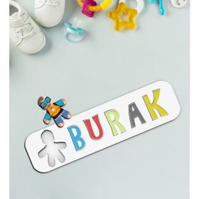 BK Toys Çocuklara Özel İsimli Fotoğraflı Erkek Süper Kahraman Ahşap Eğitici Yapboz Puzzle