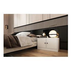 BKConcept KMD-1006-Ç Beyaz 65 cm Dolaplı Komodin