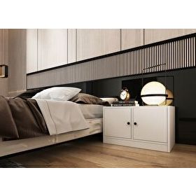 BKConcept KMD-1006-Ç Beyaz 65 cm Dolaplı Komodin