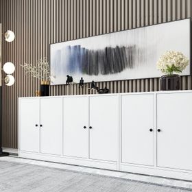 BKConcept KNS-1078-Ç Beyaz 195 cm Dolaplı Konsol