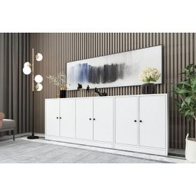 BKConcept KNS-1078-Ç Beyaz 195 cm Dolaplı Konsol