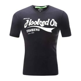Bkk Hooked On Fishing Siyah Erkek T-Shirt