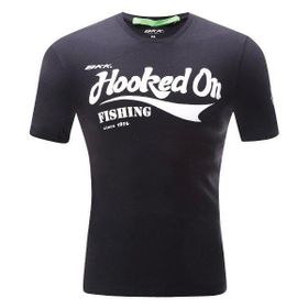 Bkk Hooked On Fishing Siyah Erkek T-Shirt