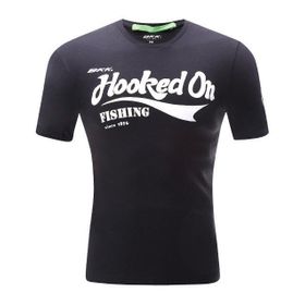 Bkk Hooked On Fishing Siyah Erkek T-Shirt