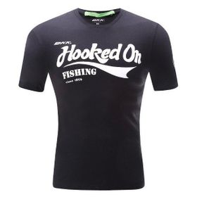 Bkk Hooked On Fishing Siyah Erkek T-Shirt