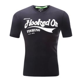 Bkk Hooked On Fishing Siyah Erkek T-Shirt