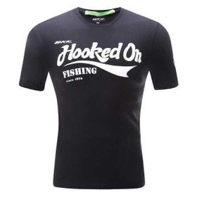 Bkk Hooked On Fishing Siyah Erkek T-Shirt