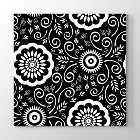Black And White Pattern Tablosu