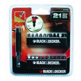 Black & Decker A7074 21 Parça Matkap Uç Seti