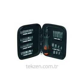 Black & Decker A7104 56 Parçalık Cırcırlı Tornavida Seti