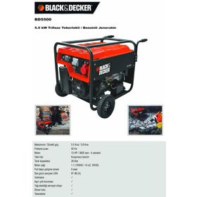 Black & Decker BD5500 Benzinli Jeneratör