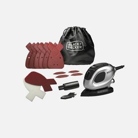 Black & Decker BEW230SBCK-QS Silver Series 55W Mouse Detay Zımpara Makinesi ve Aksesuar Seti