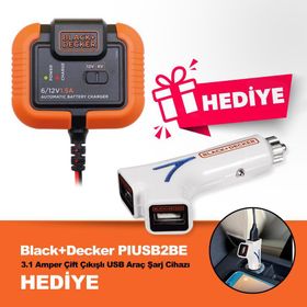 Black & Decker BXA21USB 6V/12V 72A Akıllı Akü Şarj ve Akü Bakım Cihazı