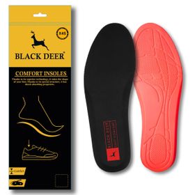 Black Deer Hyper Boost Technology Siyah Kırmızı Fitness Yürüyüş İç Tabanlığı