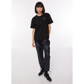 Black On Black B3WL-SWT15 Siyah Düz Kadın Bisiklet Yaka Loose Fit Sweatshirt