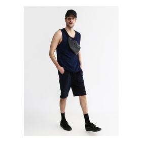 Black On Black E-MADDOX Lacivert Erkek Sweat Şort