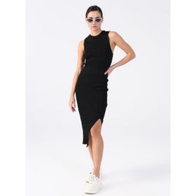Black On Black K-ALDORE Bisiklet Yaka Düz Siyah Kadın Kazak