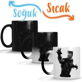 Black Panther Pantera Negra 04 Sihirli Porselen Kupa