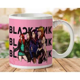 Black Pink BlackPink 3'lü Yazılı Baskılı Seramik Kupa Bardak