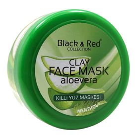 Black & Red Aloe Vera Özlü 400 ml Kil Yüz Maskesi