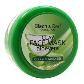 Black & Red Aloe Vera Özlü 400 ml Kil Yüz Maskesi