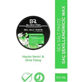 Black & Red Sea Salt Paste 120 ml Saç Şekillendirici Mat Doğal Görünüm Orta Sertlik Wax