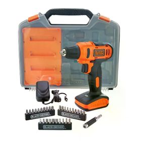 Black+Decker LD12SKA 12 V 1.5 Ah Akülü Vidalama Makinesi + 30 Parça Aksesuar Seti
