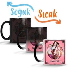 BlackPink Jisoo Jennie Rosé Lisa Sihirli Porselen Kupa