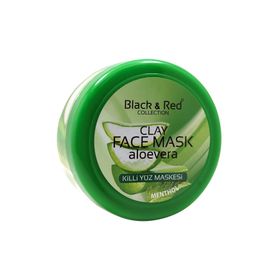 Black&Red Aloe Vera Özlü Mentollü 400 gr Kil Maske