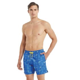 Blackspade 10045 Mavi Erkek Baskılı Şort Mayo