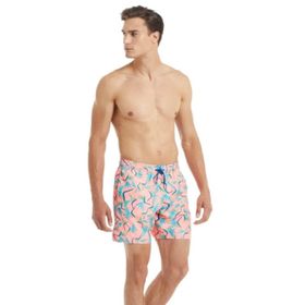 Blackspade 10046 Erkek Neon Yaprak Baskılı Şort Mayo