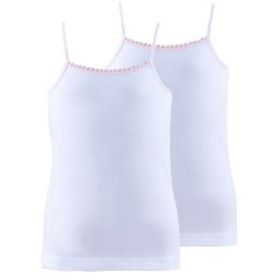 Blackspade 1296 2'li Beyaz Kız Çocuk Atlet