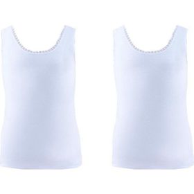 Blackspade 1297 2'li Beyaz Kız Çocuk Atlet