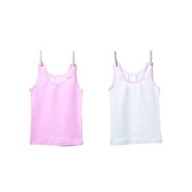Blackspade 1297 2'li Beyaz Pembe Kız Çocuk Atlet
