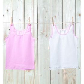 Blackspade 1297 2'li Beyaz Pembe Kız Çocuk Atlet