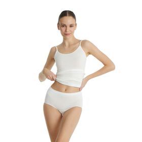 Blackspade 1307 Beyaz Yüksek Bel Slip Kadın Külot
