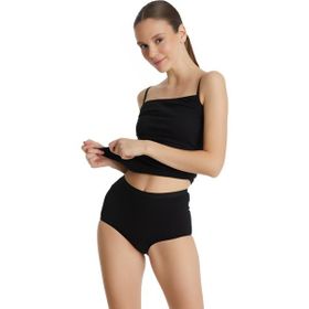 Blackspade 1307 Siyah Yüksek Bel Slip Kadın Külot