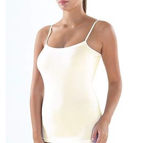 Blackspade 1404 Krem Aura Satin Kadın İnce Askılı Atlet