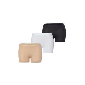 Blackspade 1571 3'lü Paket Siyah Beyaz Ten Kadın Boxer