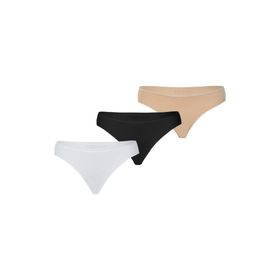 Blackspade 1574 Essential 3'lü Beyaz Ten Siyah Kadın Slip Külot
