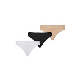 Blackspade 1574 Essential 3'lü Beyaz Ten Siyah Kadın Slip Külot
