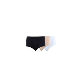 Blackspade 1577 Essential Maxi Beyaz Ten Siyah 3'lü Kadın Slip Külot