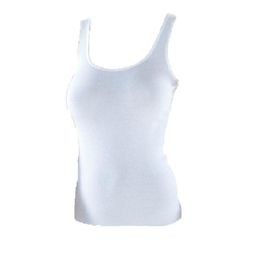 Blackspade 1614 Fine Rib Beyaz Kadın Atlet