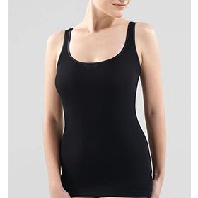 Blackspade 1614 Fine Rib Siyah Kadın Atlet