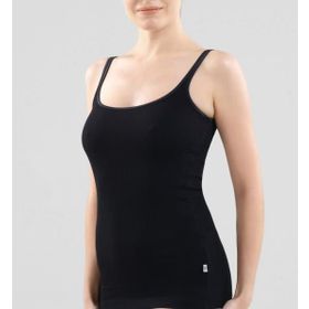 Blackspade 1615 Fine Rib Siyah Kadın Atlet