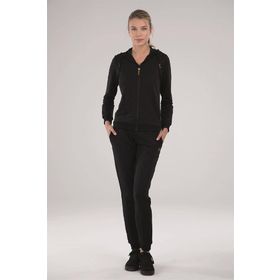 Blackspade 50084 Kadın %97 Pamuklu Kapüşonlu Siyah Sweatshirt